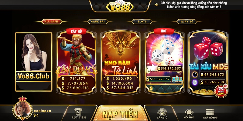 Vo88 Club – Chơi hay, nhận ngay quà khủng