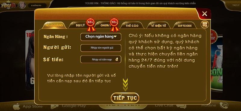 Hướng dẫn cách chơi cá cược tại cổng game đổi thưởng You88 Club